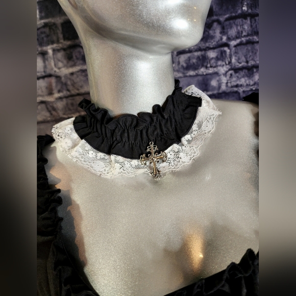 NWT! Cottage Witch Goth Lace Bell Sleeve Peasant Dress ~ by Dark In Love - Picture 6 of 12